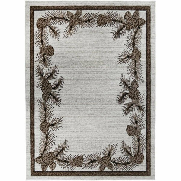 Sleep Ez 2 ft. 3 in. x 3 ft. 3 in. Tacoma Honeybrook Area Rug - Multi Color SL3083111